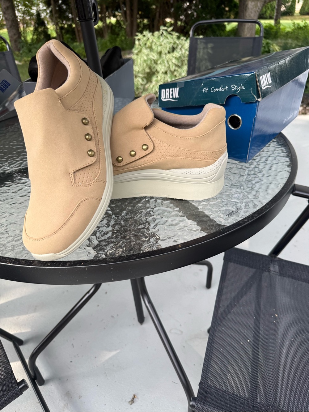 DREW Taupe Nubuck Women's Athletic Shoes